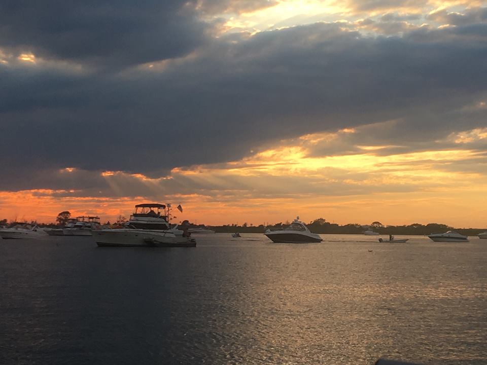 Sunset in Zach's Bay on 4th of July.jpg