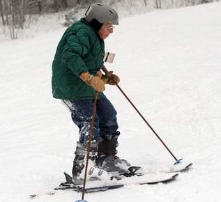 Carol Porter is 91 years old and wanted to spend her last day on skis with three generations of her family.